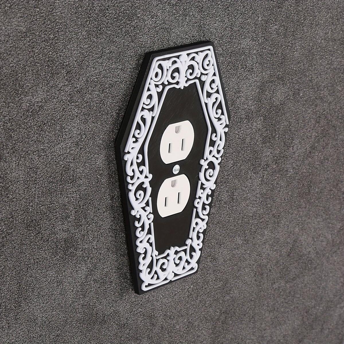1pc Victorian Gothic Coffin Light Switch Plate Gothic Decor Screw in Cover