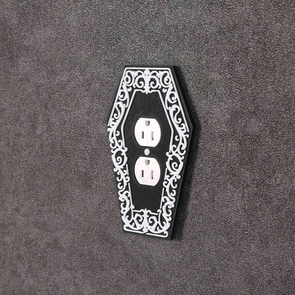 1pc Victorian Gothic Coffin Light Switch Plate Gothic Decor Screw in Cover