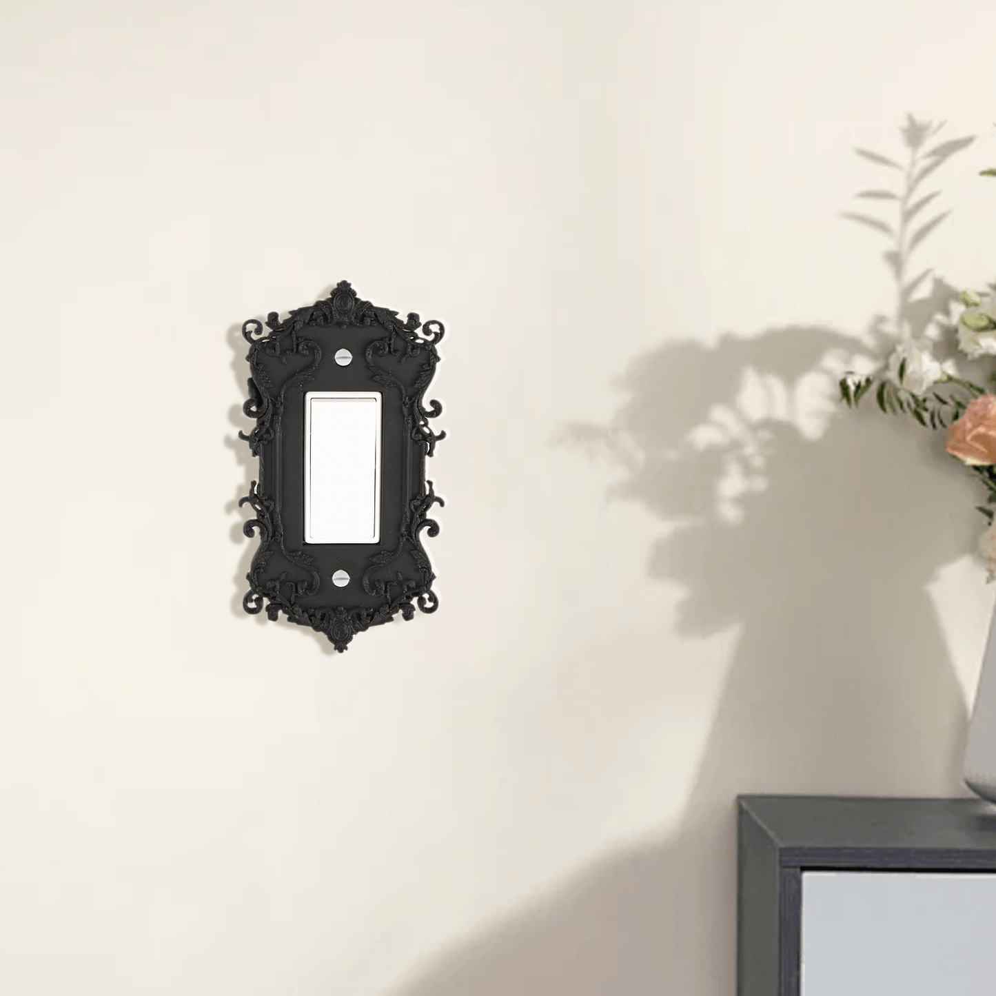 A Unique Gothic Style Switch Panel with Creative Design for Home Decoration, Lighting Switch Panel, Easy Installation for Home Decoration, Wall Control Panel Made of Plastic Material