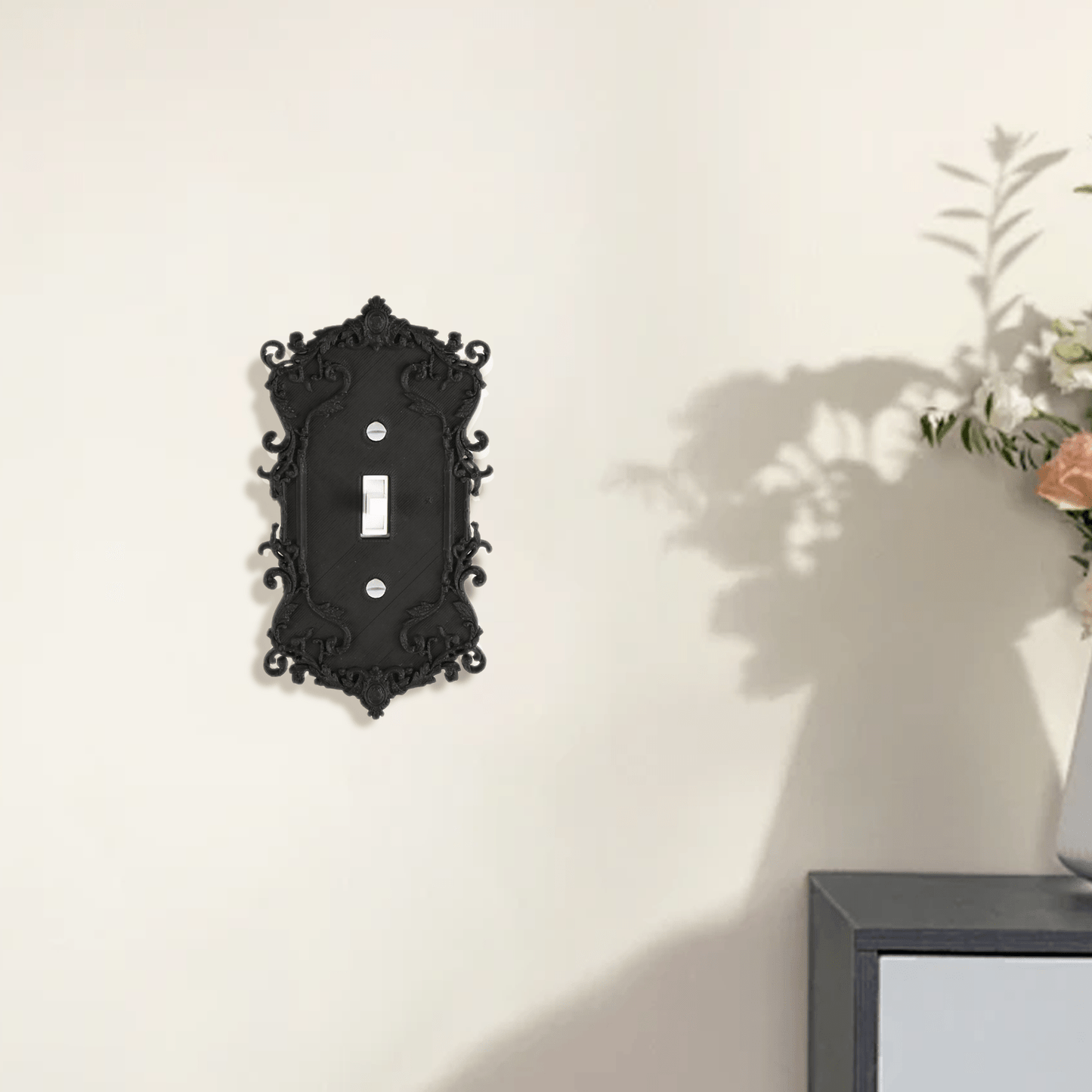 A Unique Gothic Style Switch Panel with Creative Design for Home Decoration, Lighting Switch Panel, Easy Installation for Home Decoration, Wall Control Panel Made of Plastic Material