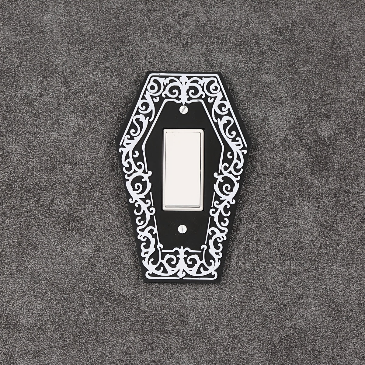 1pc Victorian Gothic Coffin Light Switch Plate Gothic Decor Screw in Cover