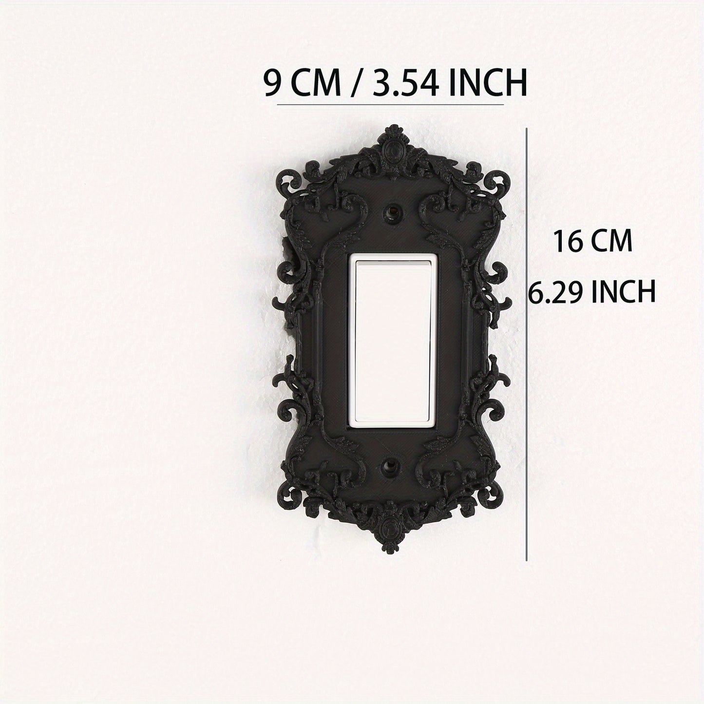 A Unique Gothic Style Switch Panel with Creative Design for Home Decoration, Lighting Switch Panel, Easy Installation for Home Decoration, Wall Control Panel Made of Plastic Material