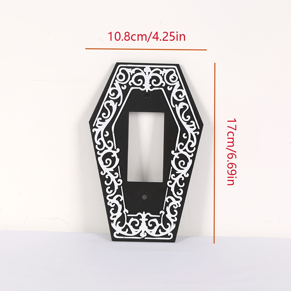 1pc Victorian Gothic Coffin Light Switch Plate Gothic Decor Screw in Cover