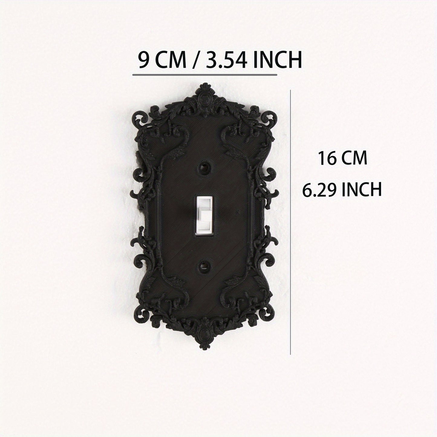 A Unique Gothic Style Switch Panel with Creative Design for Home Decoration, Lighting Switch Panel, Easy Installation for Home Decoration, Wall Control Panel Made of Plastic Material