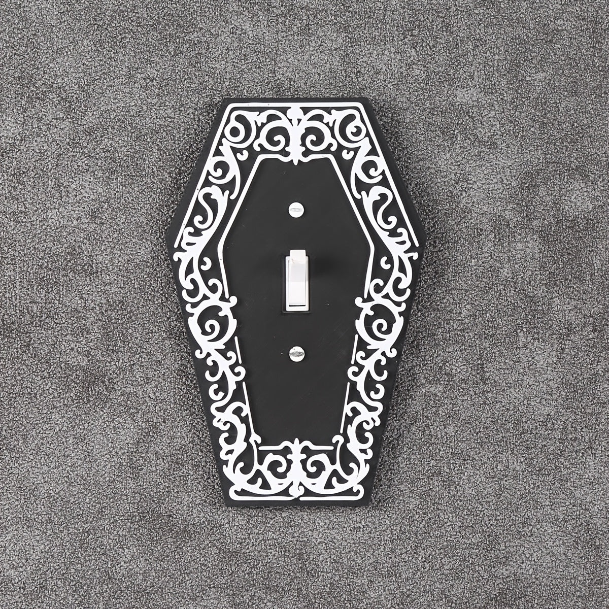 1pc Victorian Gothic Coffin Light Switch Plate Gothic Decor Screw in Cover