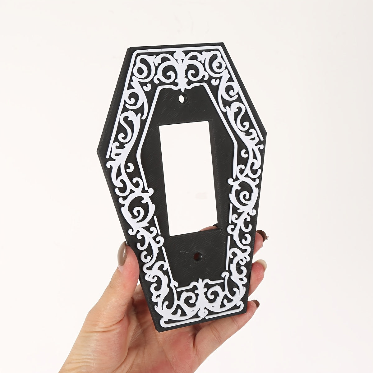 1pc Victorian Gothic Coffin Light Switch Plate Gothic Decor Screw in Cover