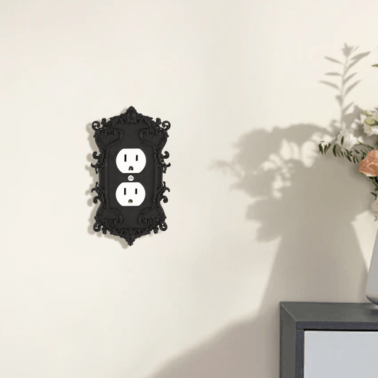 A Unique Gothic Style Switch Panel with Creative Design for Home Decoration, Lighting Switch Panel, Easy Installation for Home Decoration, Wall Control Panel Made of Plastic Material