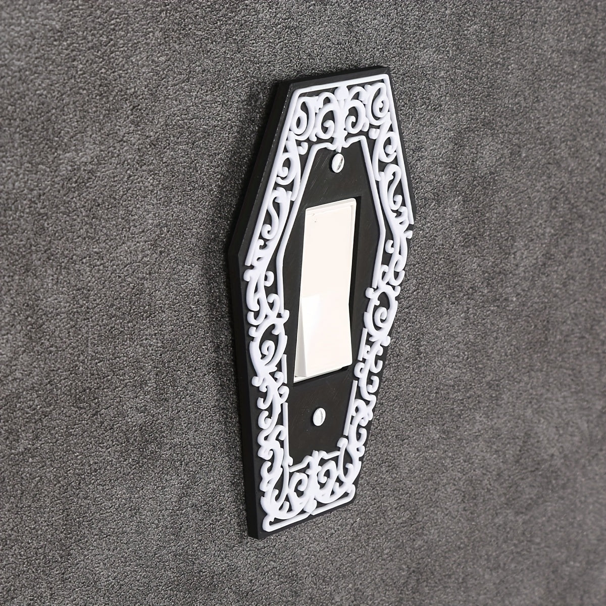 1pc Victorian Gothic Coffin Light Switch Plate Gothic Decor Screw in Cover