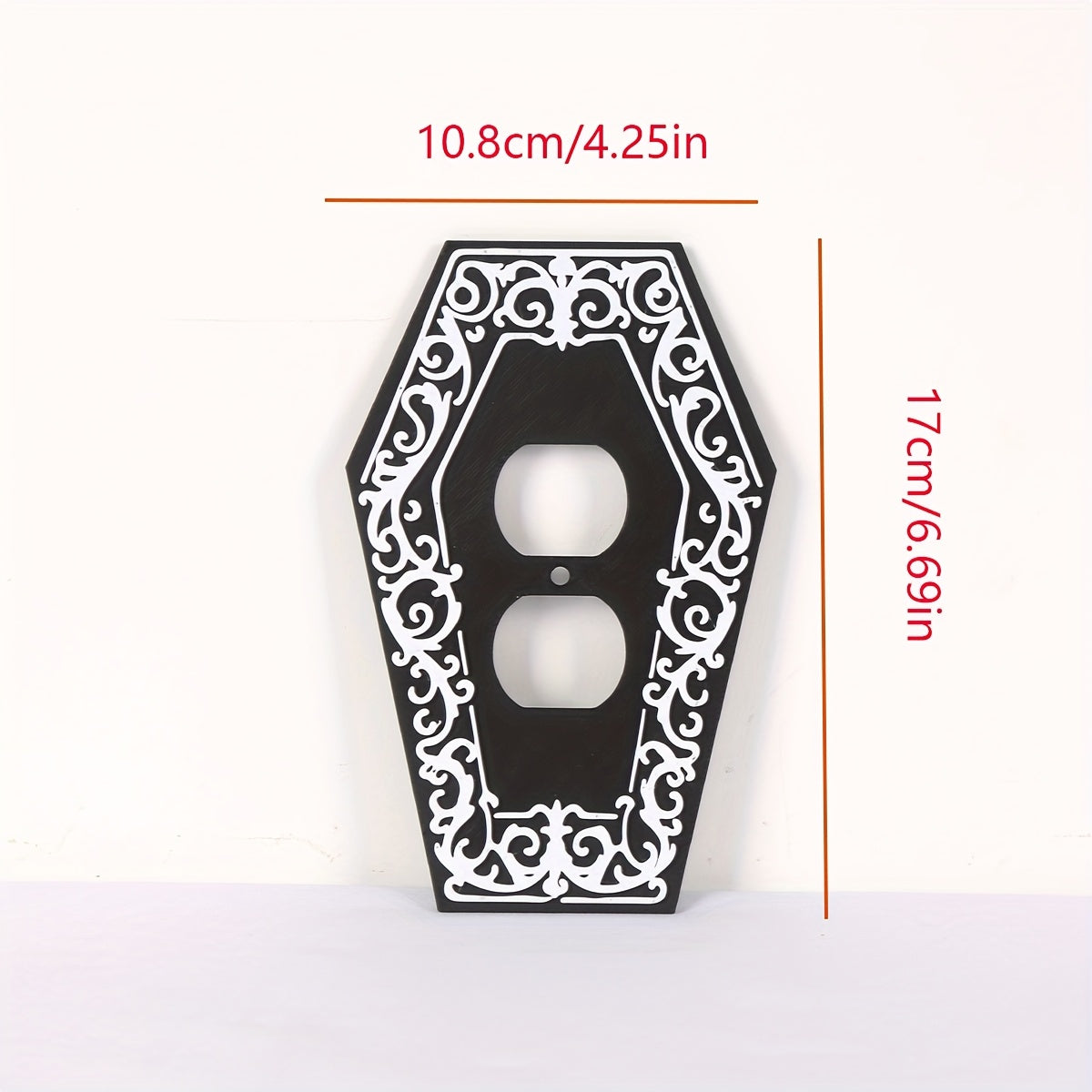 1pc Victorian Gothic Coffin Light Switch Plate Gothic Decor Screw in Cover