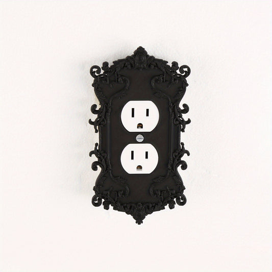 A Unique Gothic Style Switch Panel with Creative Design for Home Decoration, Lighting Switch Panel, Easy Installation for Home Decoration, Wall Control Panel Made of Plastic Material