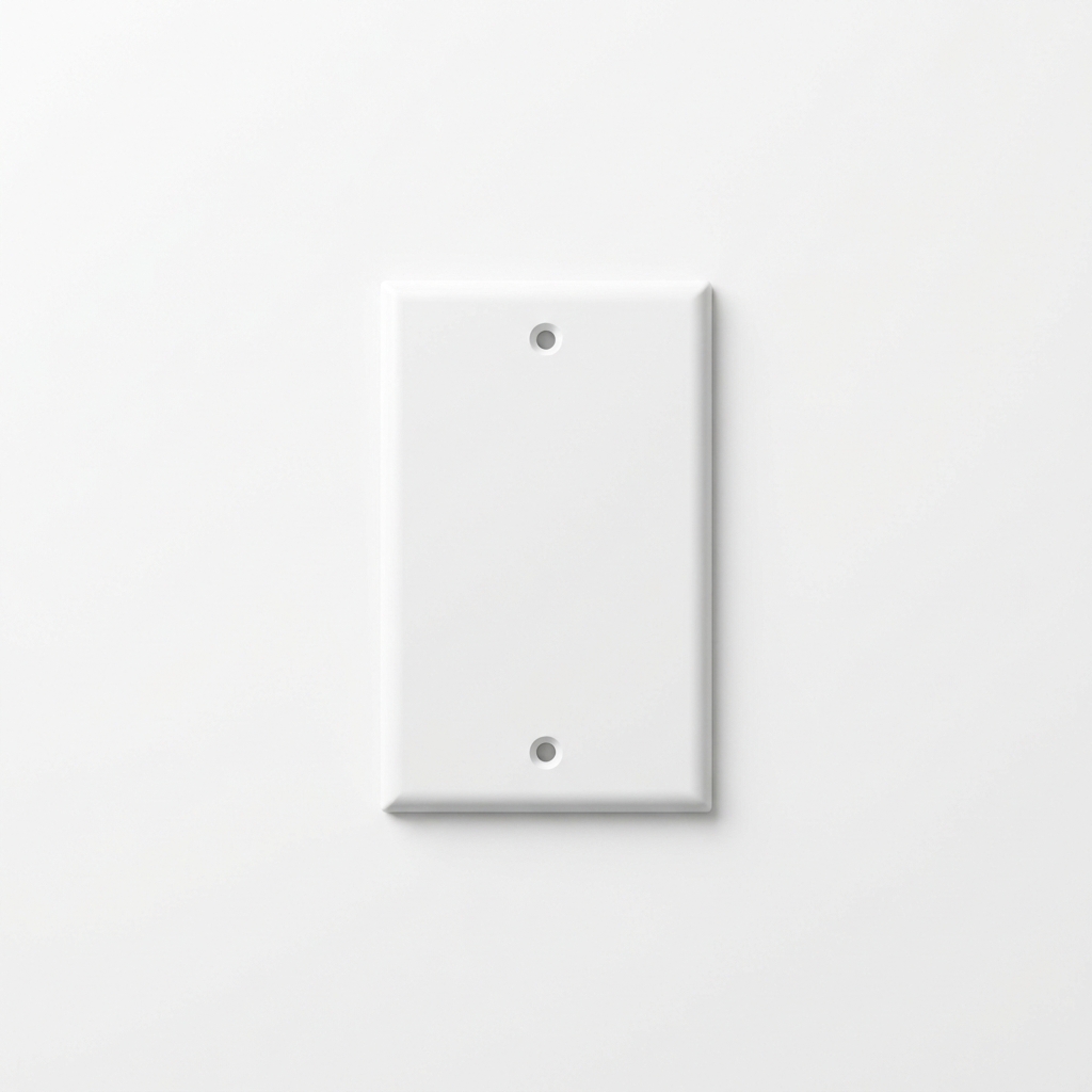1-gang-blank-white switch plate cover