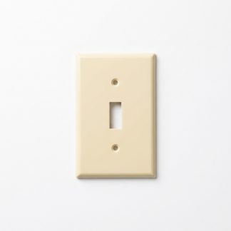 1-gang-toggle-ivory switch plate cover