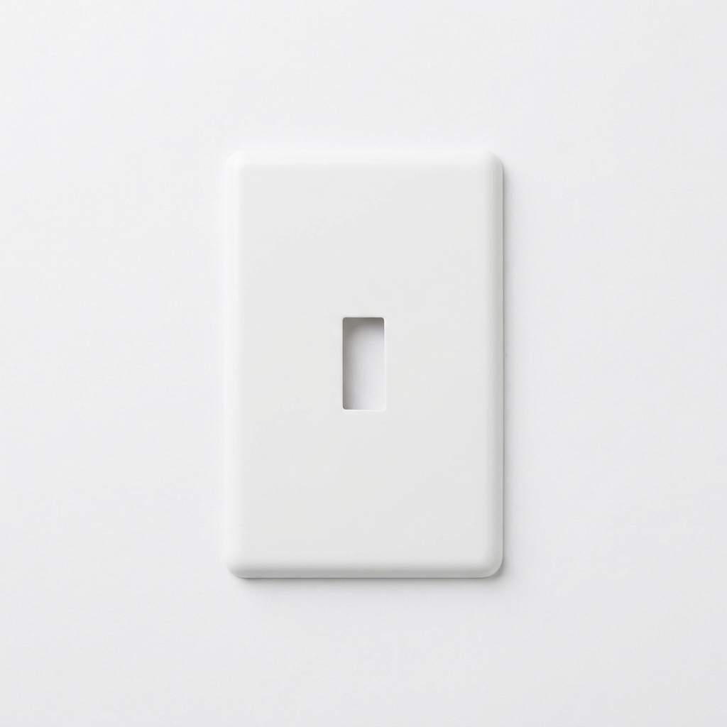 1-gang-toggle-white switch plate cover