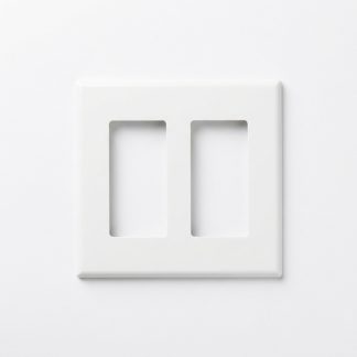 2-gang-decorator-white switch plate cover