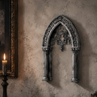 1pc Gothic Church Arch Wall Plaque Vintage Weathered Carved Archway Wall Hanging