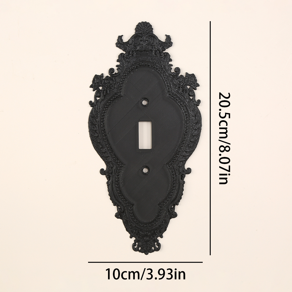 Vintage Baroque Carved Switch Plate Cover European Embossed Wall Switch Decor Frame Home Wall Ornament