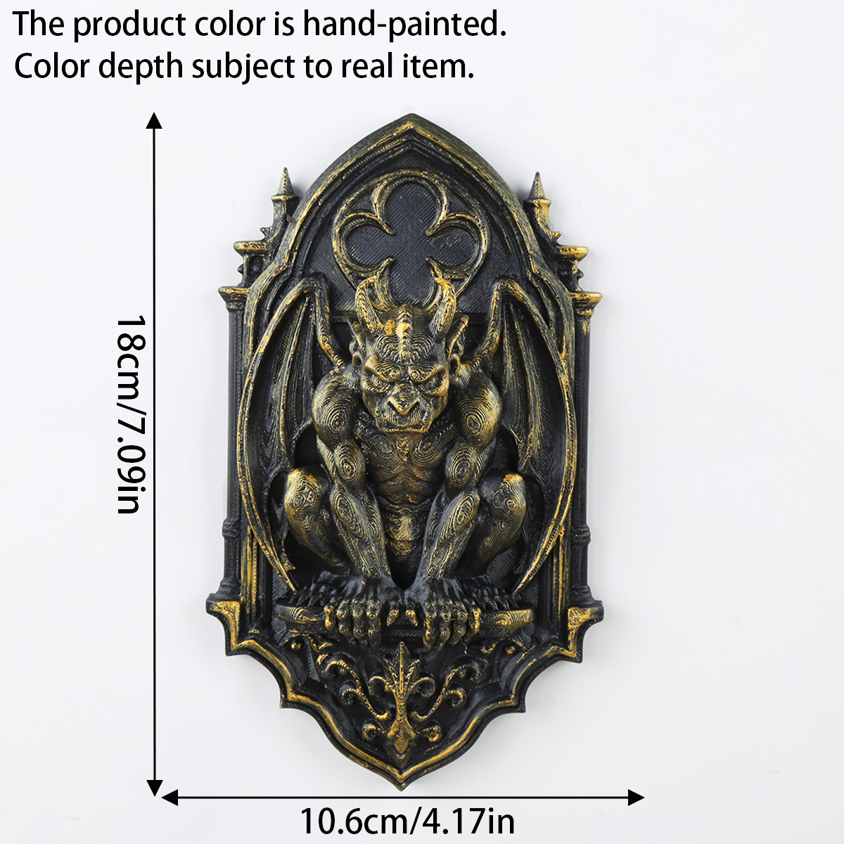 Retro castle gargoyle relief wall decoration