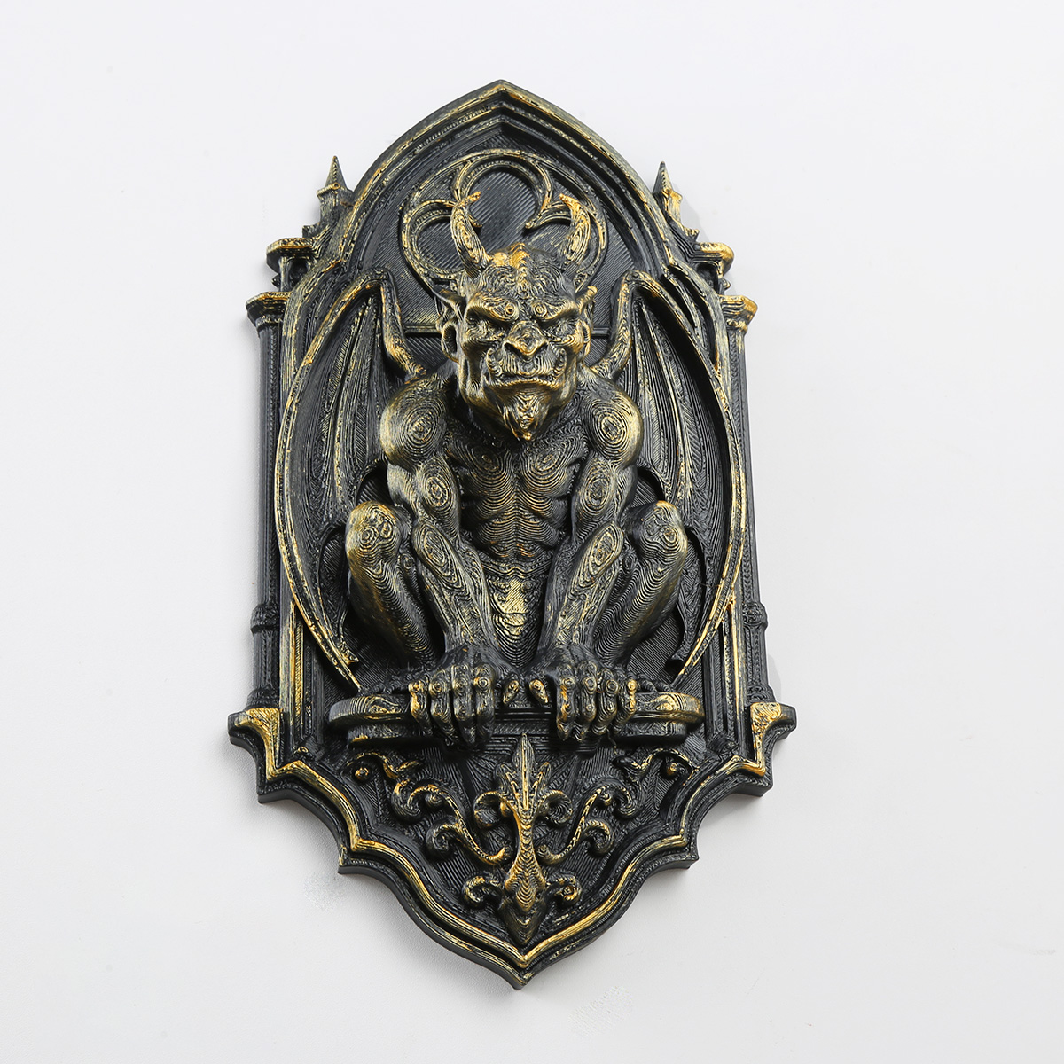 Retro castle gargoyle relief wall decoration - Image 2