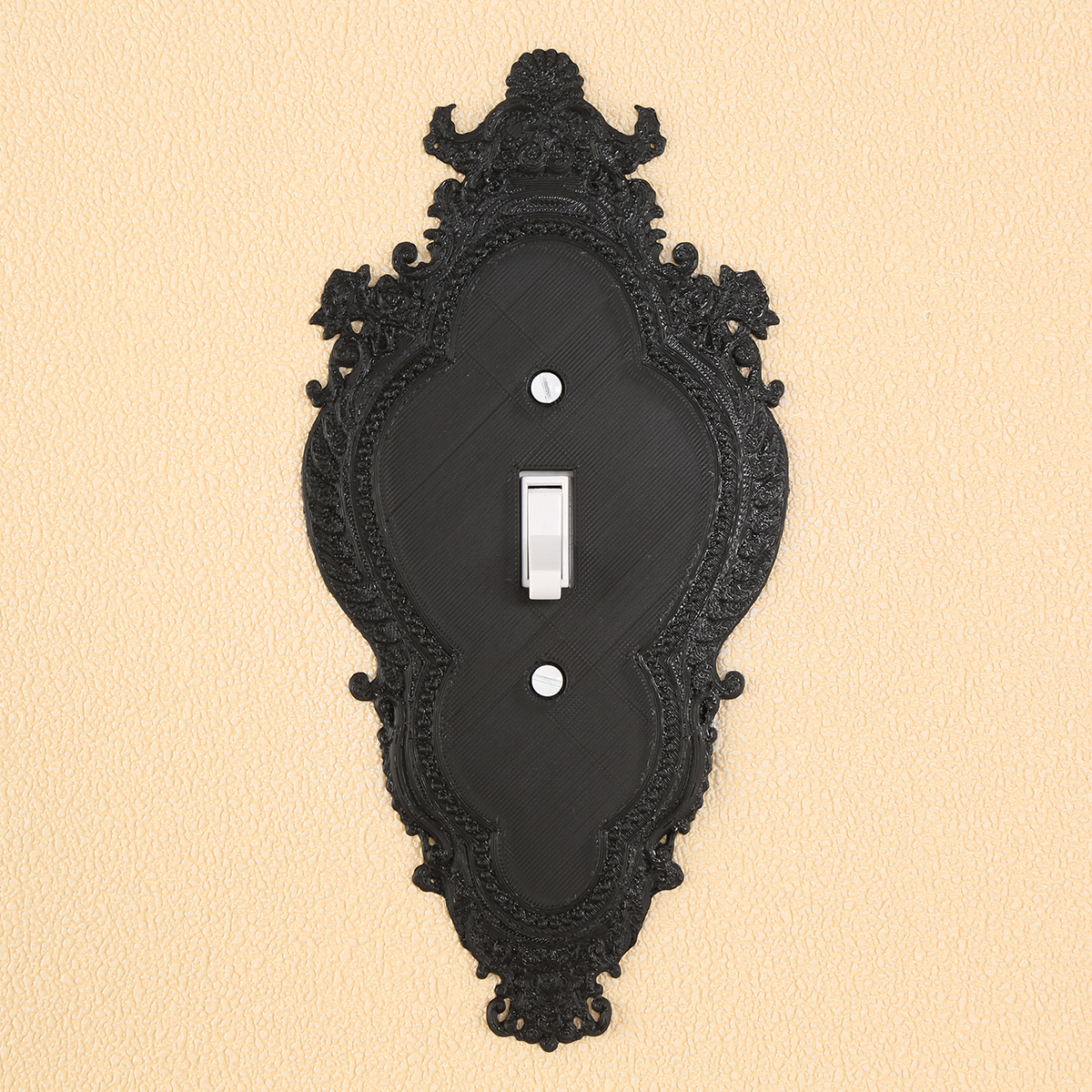 Vintage Baroque Carved Switch Plate Cover European Embossed Wall Switch Decor Frame Home Wall Ornament - Image 3