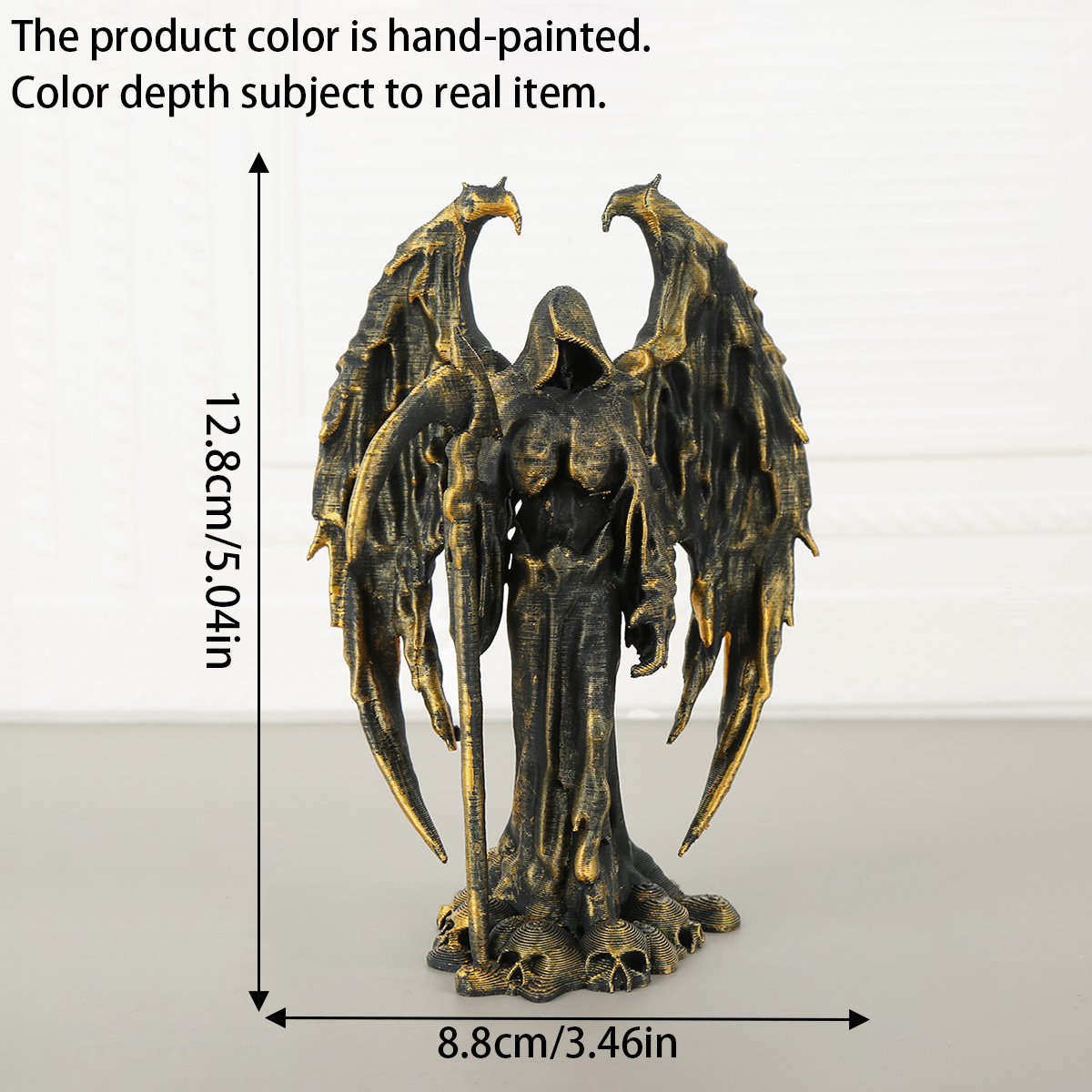 Halloween dark style 3D Death skull base ornament