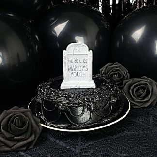 Here Lies *CUSTOM NAME* Youth Tombstone Cake Topper / Garden Marker • 3D Printed