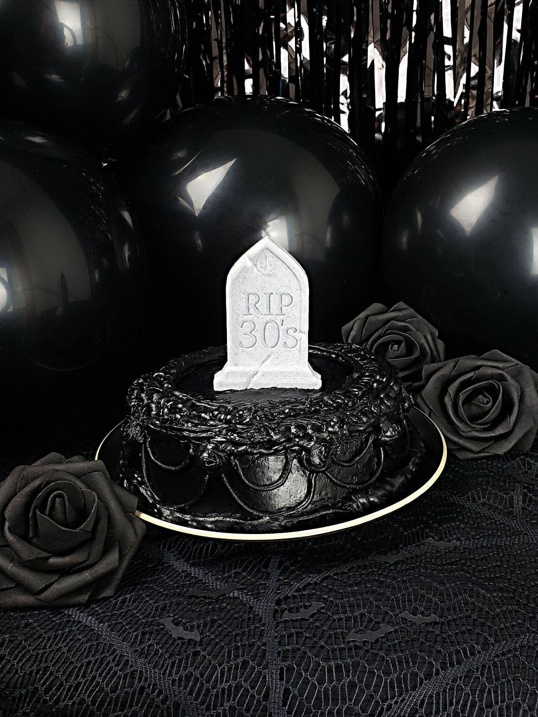 RIP 20s 30s 40s 50s 60s 70s 80s 90s Tombstone Cake Topper / Garden Marker • 3D Printed