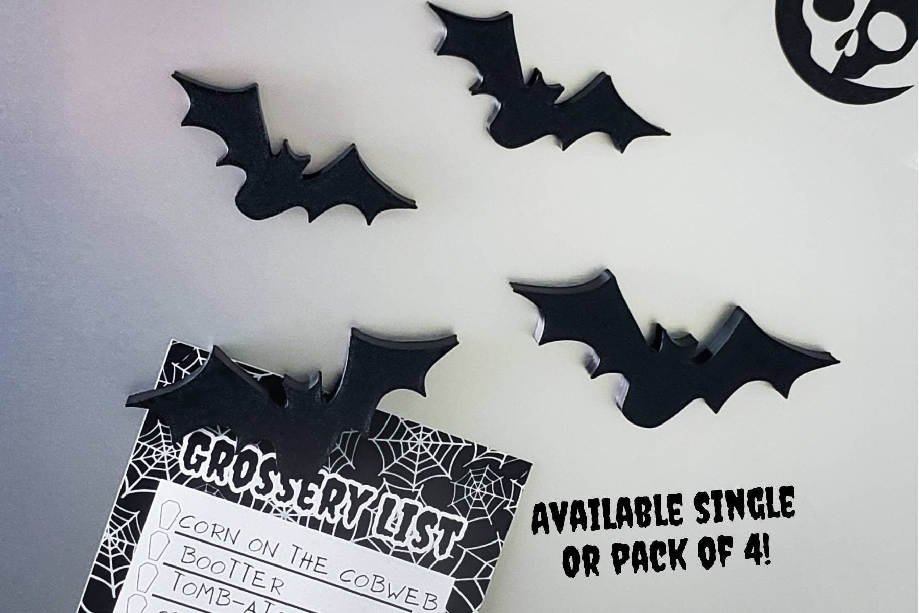 Flying Bat Magnets • Gothic Accessory • 3D Printed