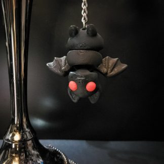 Bat Buddy Fidget Keychain • Gothic Home Decor • 3D Printed